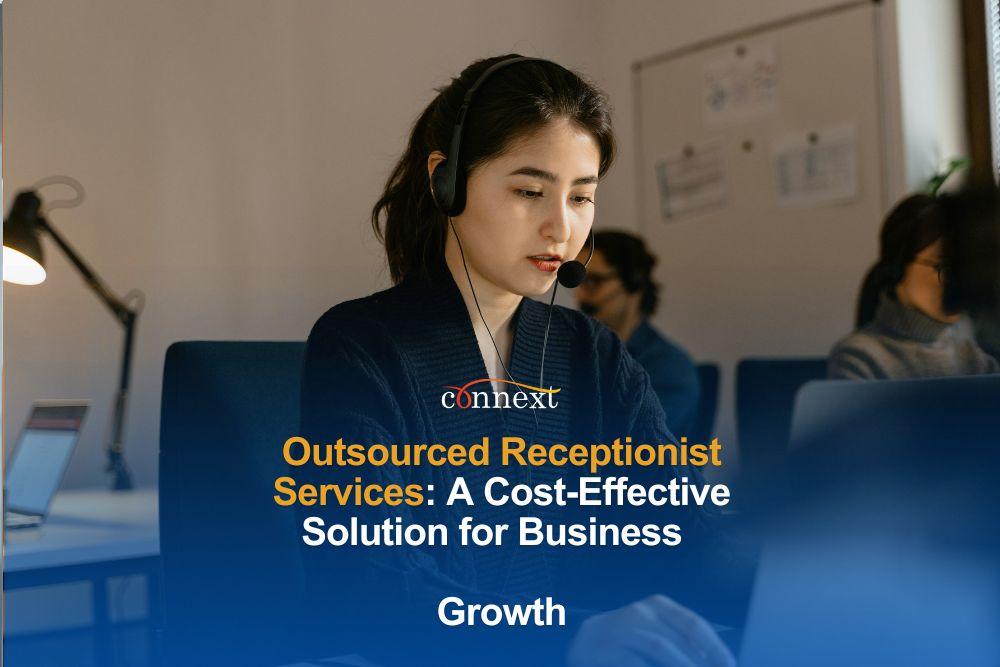 Outsourced Receptionist Services: A Cost-Effective Solution for Business Growth woman wearing a headset in office