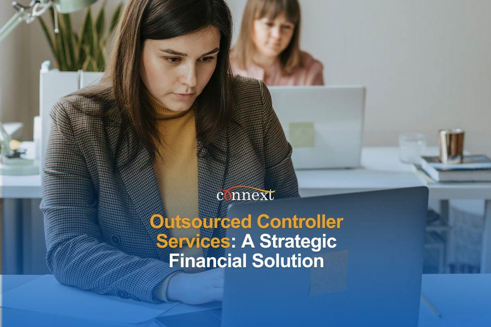  Outsourced Controller Services: A Strategic Financial Solution woman in corporate attire with laptop