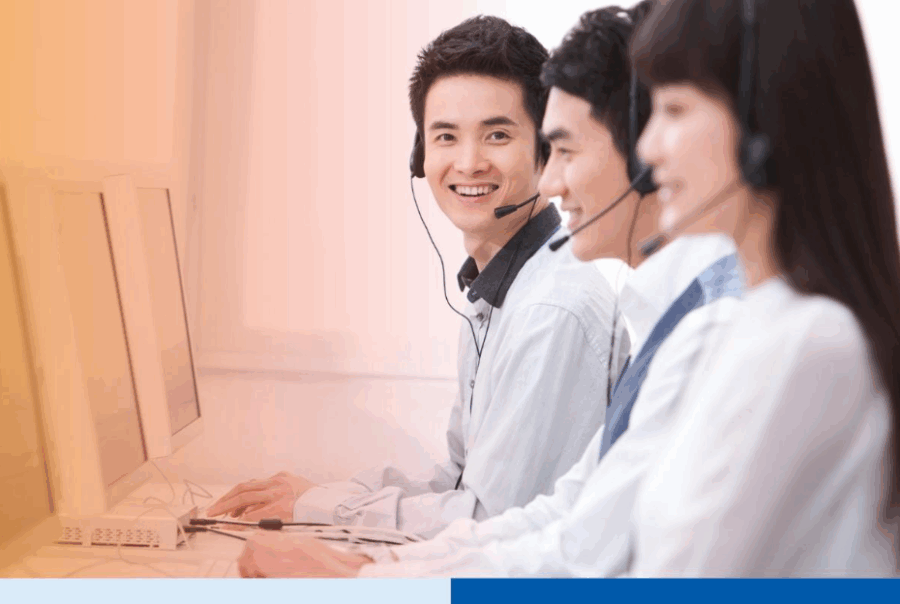 Professional customer service staff in officeÂ